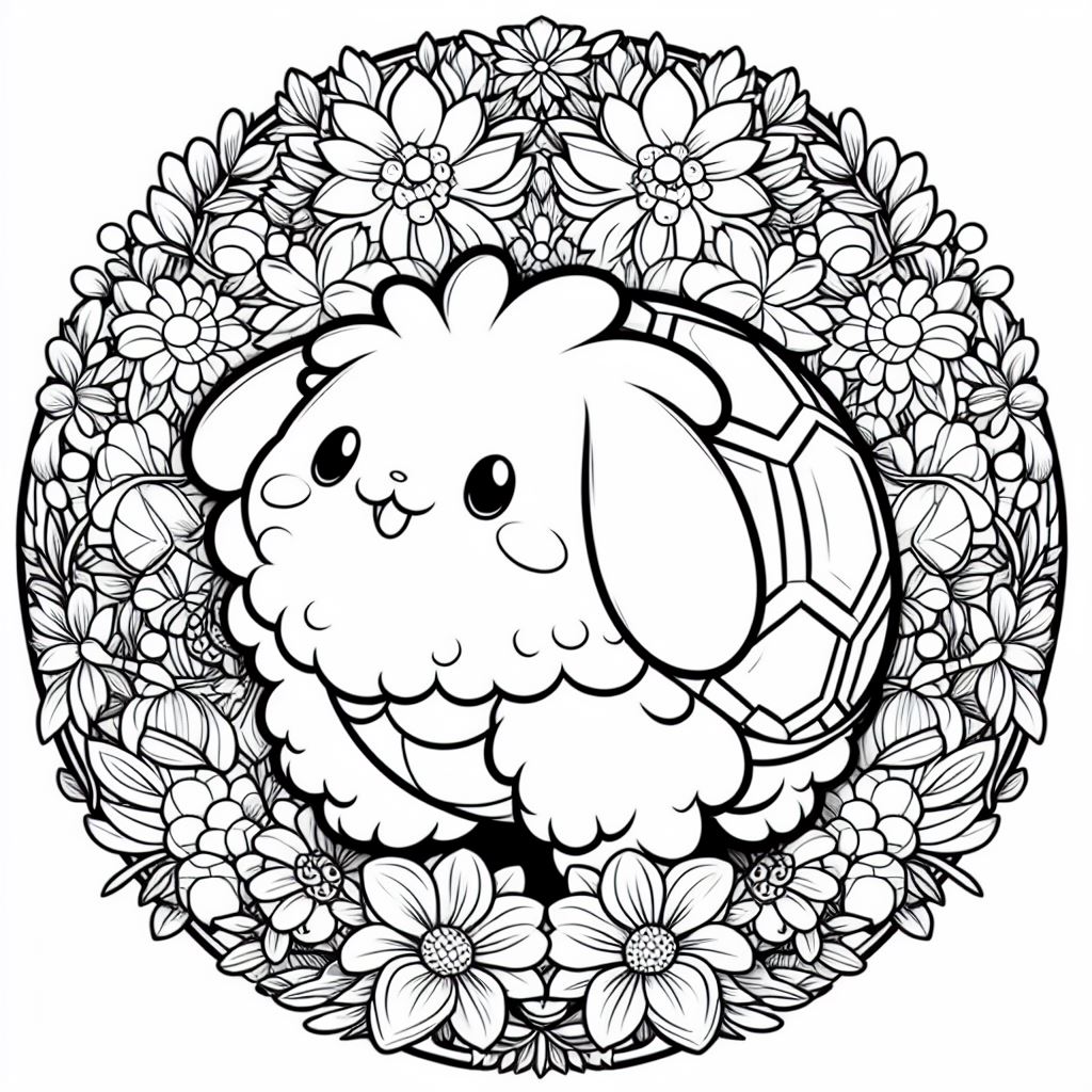Cute Animals with Flowers - Image 4