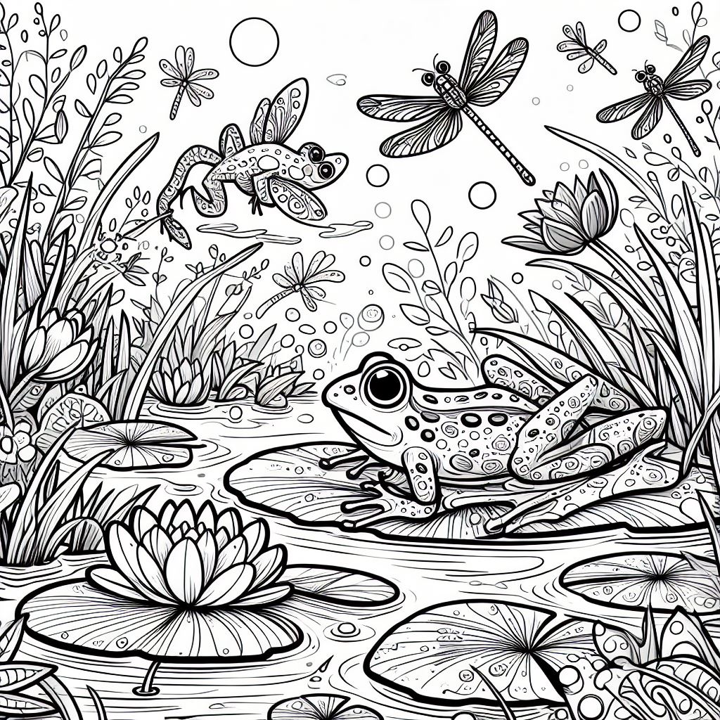 Whimsical Water Meadow Animals - Image 3