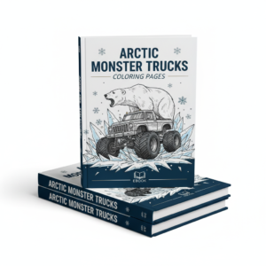 50 Monster Trucks Printable Coloring Pages Pack - Special Promo